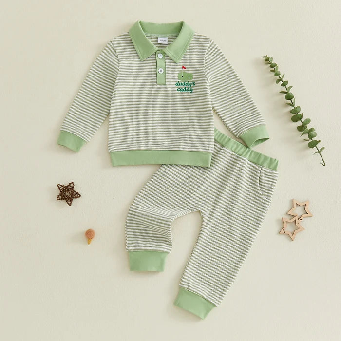 DADDY'S CADDY Striped Outfit