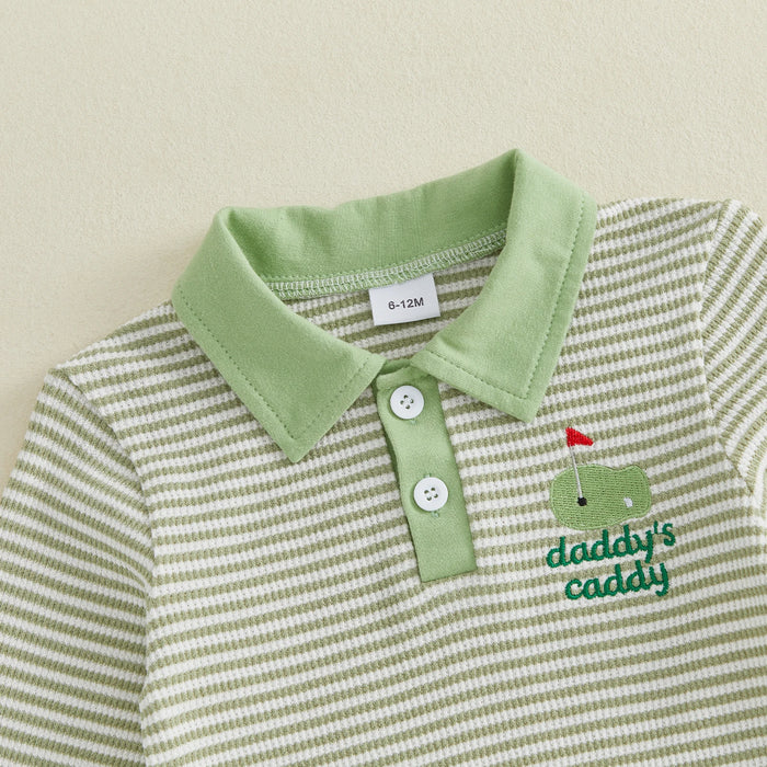DADDY'S CADDY Striped Outfit