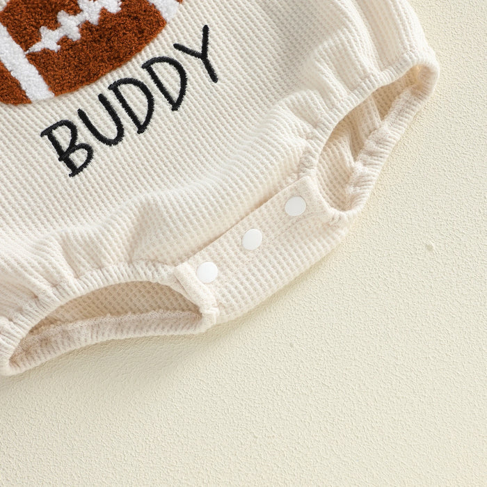 DADDY'S FOOTBALL BUDDY Long-Sleeve Onesie