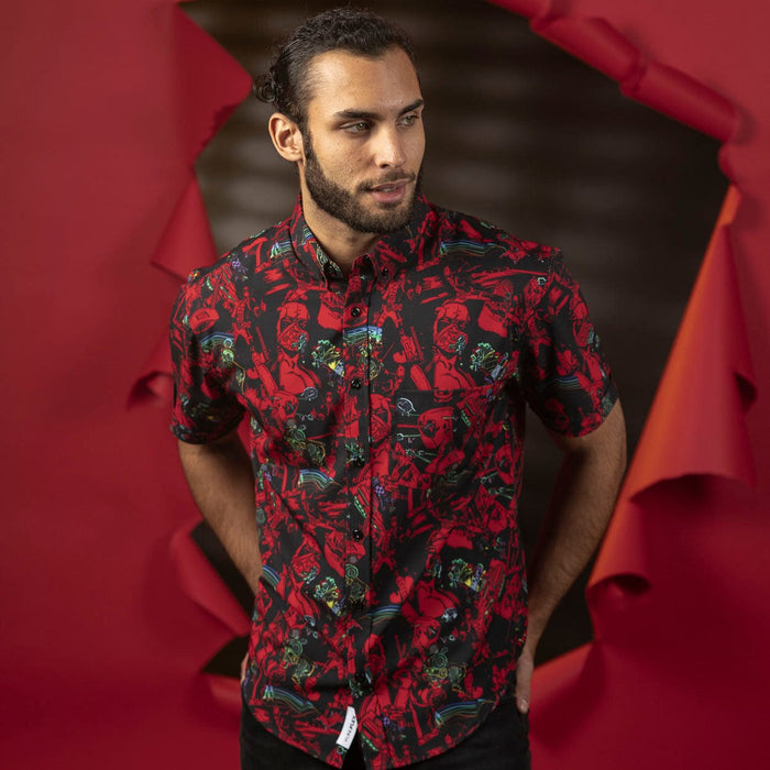 RSVLTS Marvel Short Sleeve Shirt Deadpool "Maximum Effort" – KUNUFLEX Short Sleeve Shirt