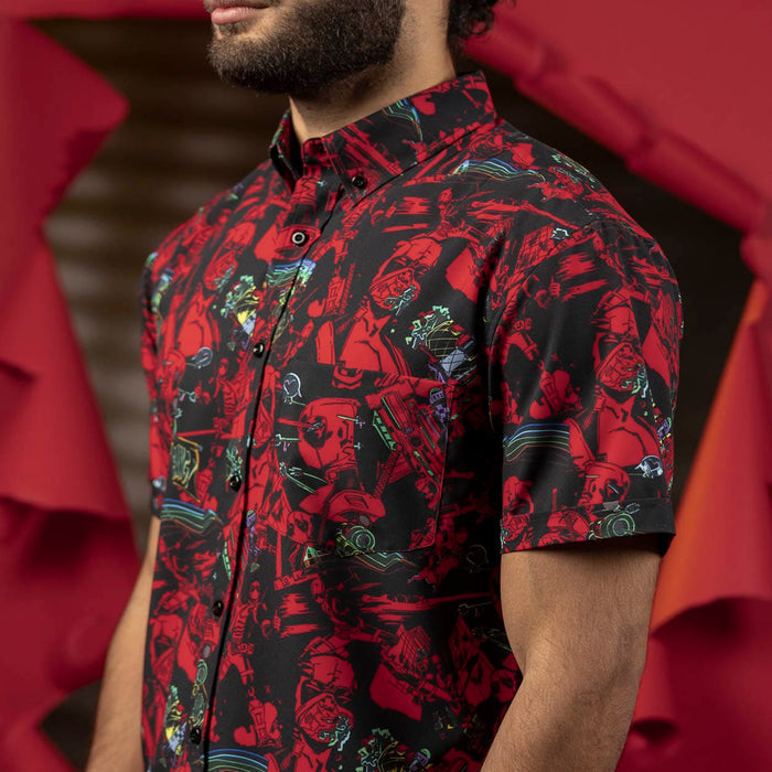 RSVLTS Marvel Short Sleeve Shirt Deadpool "Maximum Effort" – KUNUFLEX Short Sleeve Shirt