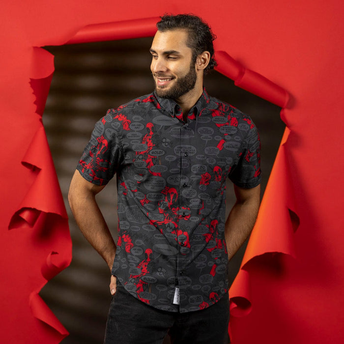 RSVLTS Marvel Short Sleeve Shirt Deadpool "Merc with a Mouth" – KUNUFLEX Short Sleeve Shirt
