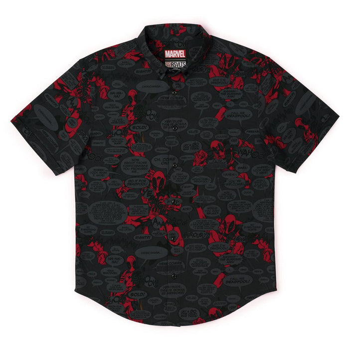 RSVLTS Marvel Short Sleeve Shirt Deadpool "Merc with a Mouth" – KUNUFLEX Short Sleeve Shirt