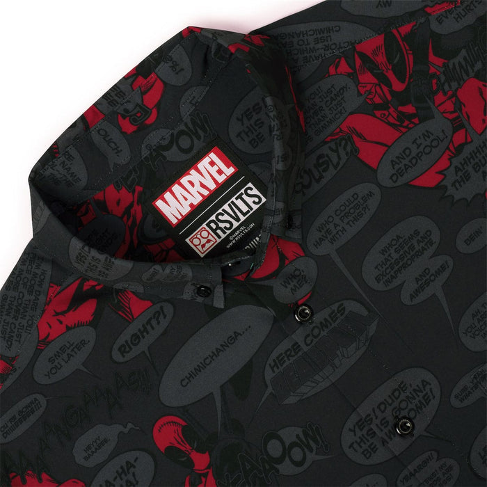 RSVLTS Marvel Short Sleeve Shirt Deadpool "Merc with a Mouth" – KUNUFLEX Short Sleeve Shirt