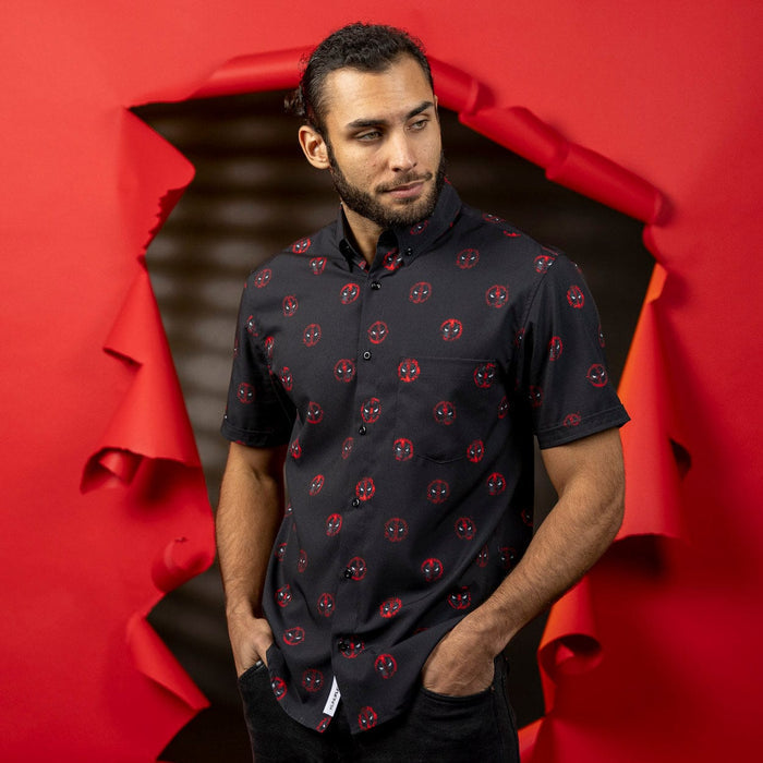 RSVLTS Marvel Short Sleeve Shirt Deadpool "The Anti-Hero" – KUNUFLEX Short Sleeve Shirt
