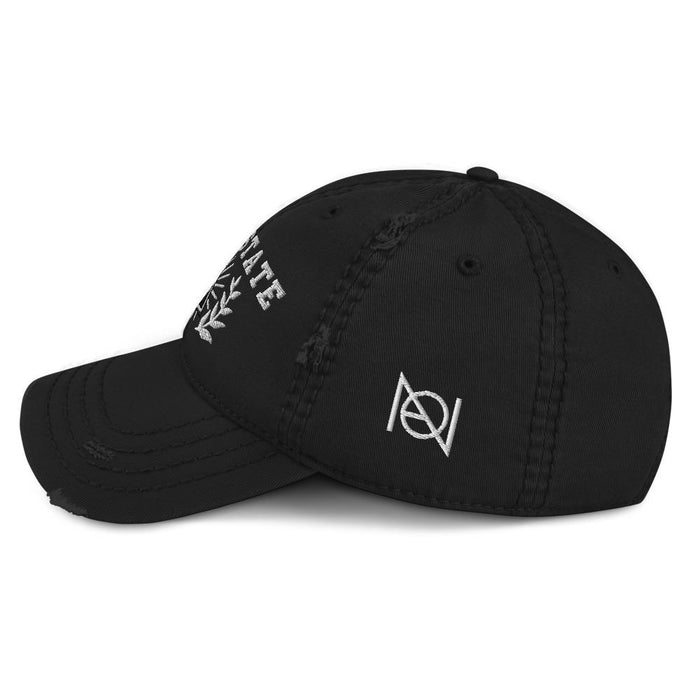 DEEP STATE UNIVERSITY - distressed hat