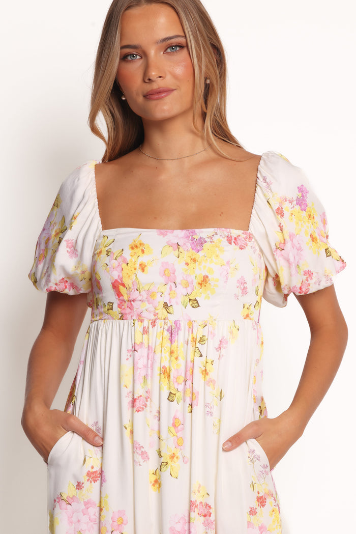 Petal and Pup USA DRESSES Delaney Maxi Dress - Pink Floral