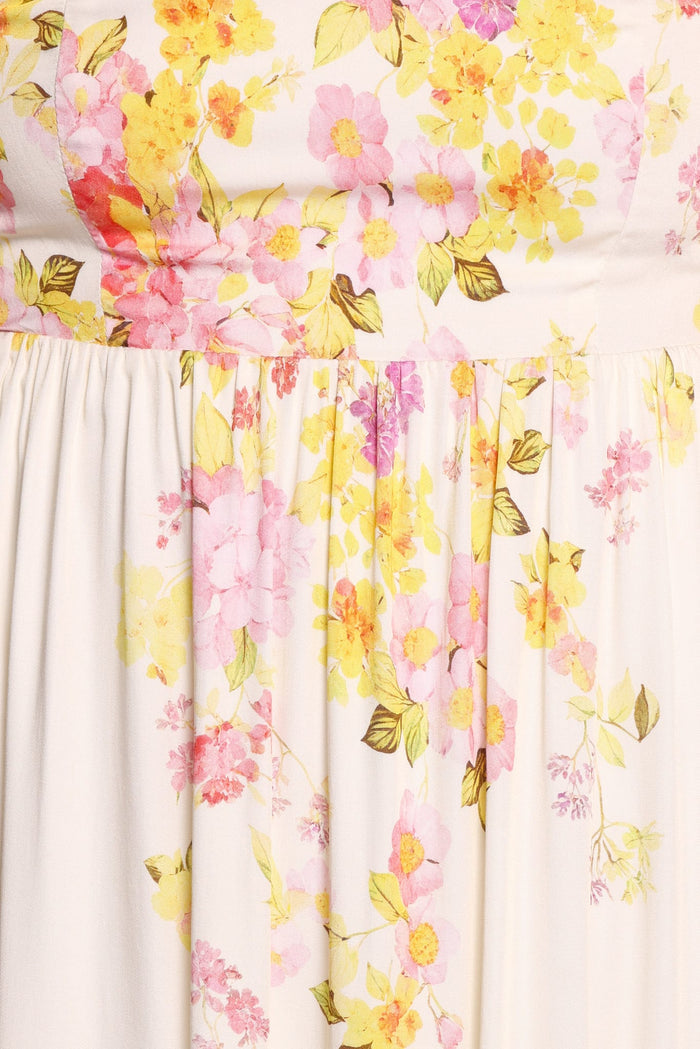 Petal and Pup USA DRESSES Delaney Maxi Dress - Pink Floral