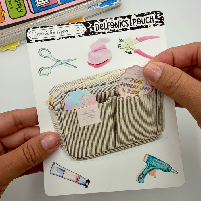 Delfonics Craft Pouch Jumbo Journaling Sticker Pocket