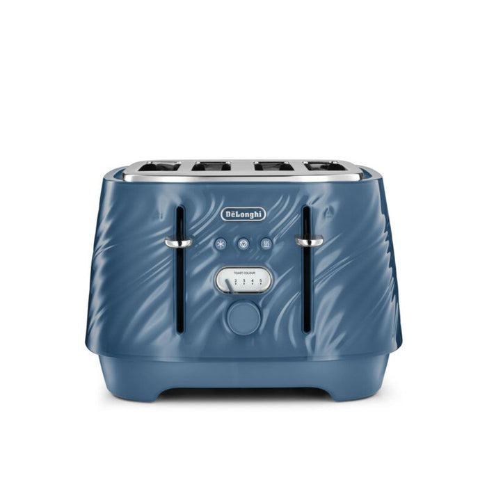 De’Longhi Ballerina Seta 4-Slice Toaster – Silk Blue