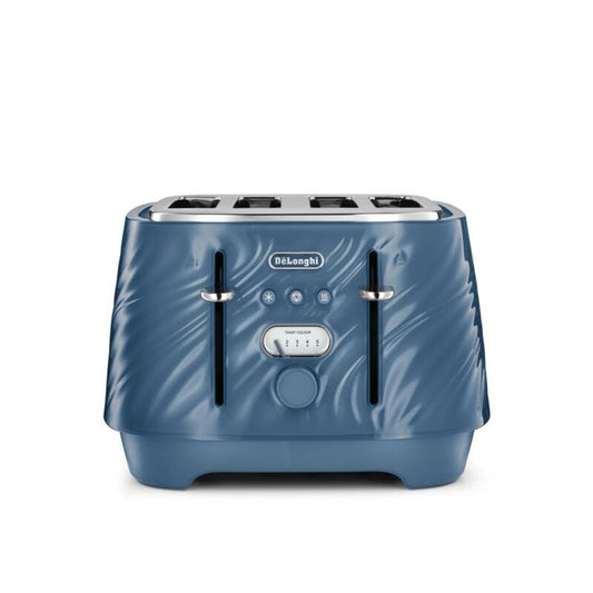 De’Longhi Ballerina Seta 4-Slice Toaster – Silk Blue