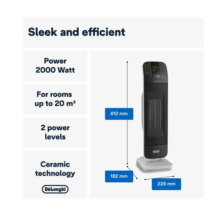 De’Longhi Tower Ceramic Fan Heater 2 kW – view 2