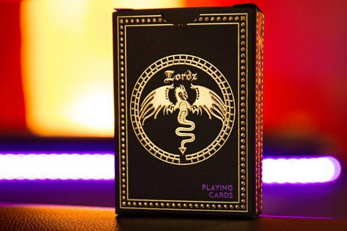 Deluxe Foiled Limited Edition Dark Lordz Royale Purple by De'vo Playing Cards by De'vo
