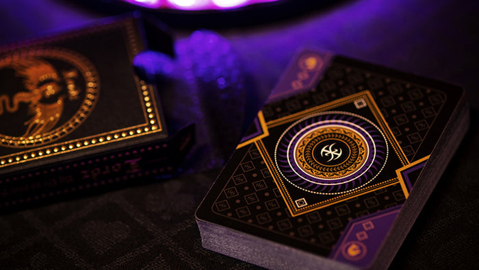 Deluxe Foiled Limited Edition Dark Lordz Royale Purple by De'vo Playing Cards by De'vo