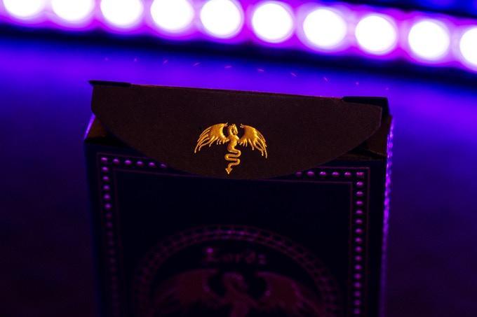 Deluxe Foiled Limited Edition Dark Lordz Royale Purple by De'vo Playing Cards by De'vo