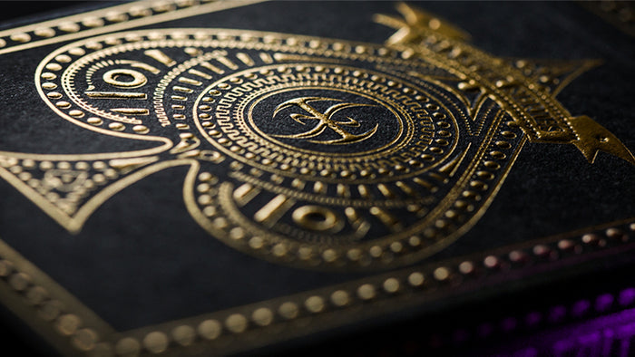 Deluxe Foiled Limited Edition Dark Lordz Royale Purple by De'vo Playing Cards by De'vo