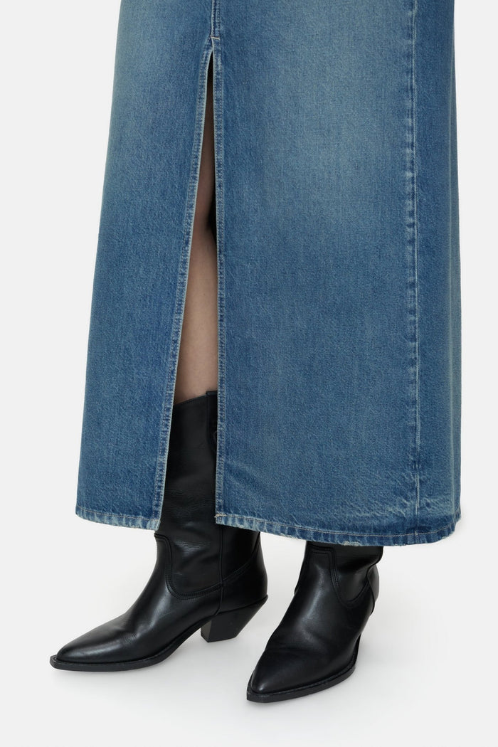 Denim Skirt in Dark Blue