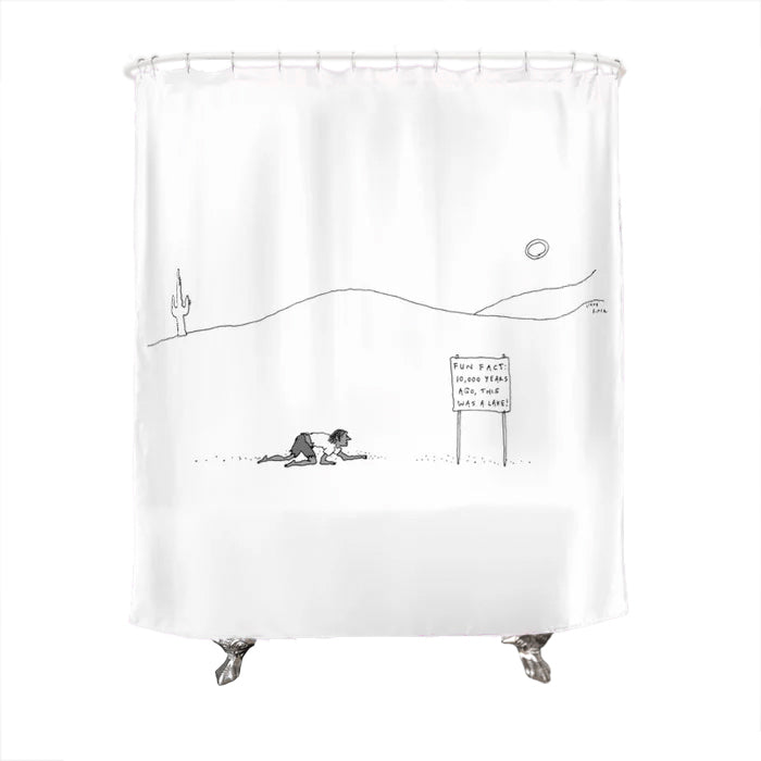 Desert Fun Fact Shower Curtain
