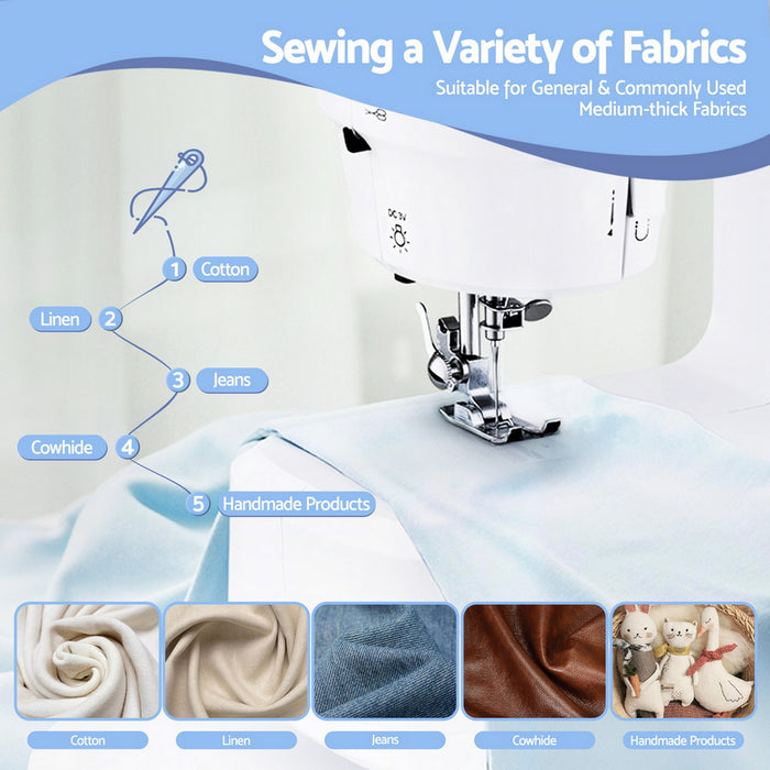 Devanti 39 Stitches Mini Sewing Machine Portable Sewing Machine Kit - Devanti