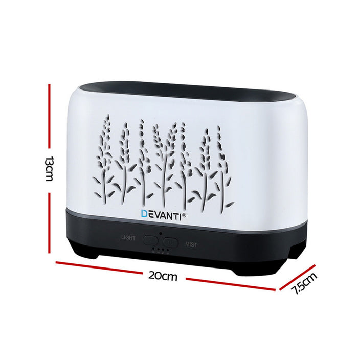 Devanti Aroma Diffuser Aromatherapy Flame 200ml - Devanti