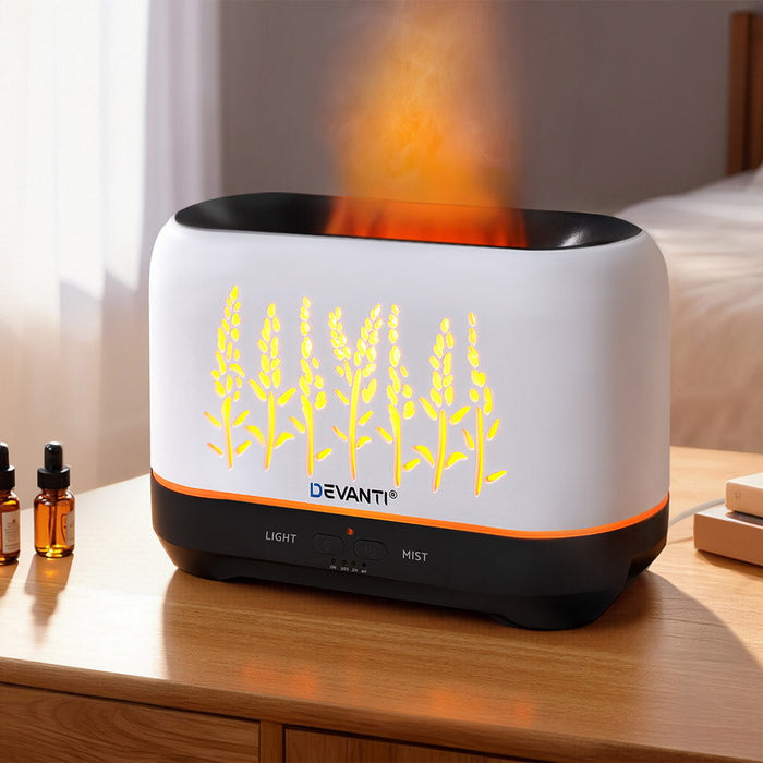 Devanti Aroma Diffuser Aromatherapy Flame 200ml - Devanti