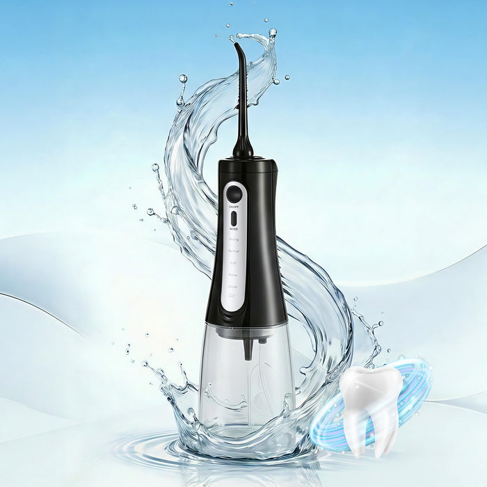 Devanti Cordless Water Flosser Dental Oral Irrigator Black - Devanti