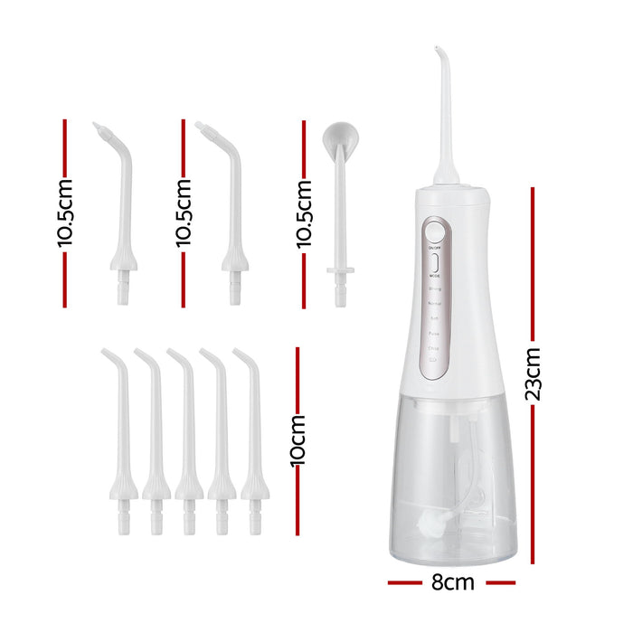 Devanti Cordless Water Flosser Dental Oral Irrigator White - Devanti