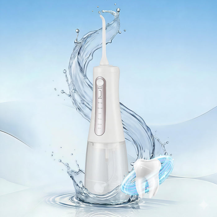 Devanti Cordless Water Flosser Dental Oral Irrigator White - Devanti