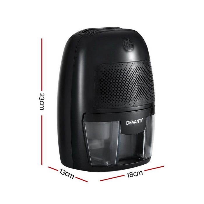 Devanti Dehumidifier 600ML Air Purifier Black - Devanti