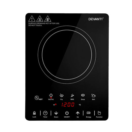 Devanti Electric Ceramic Cooktop 30cm - Devanti