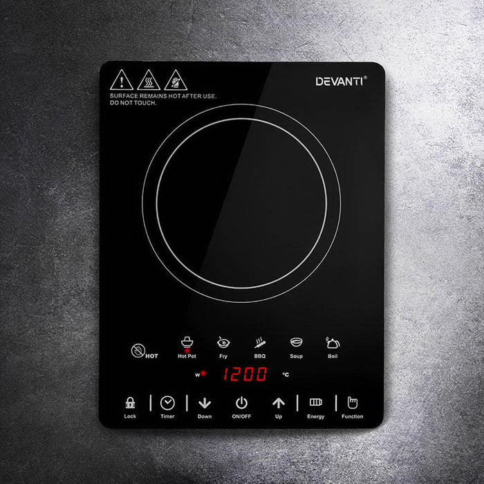 Devanti Electric Ceramic Cooktop 30cm - Devanti