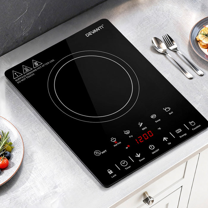 Devanti Electric Ceramic Cooktop 30cm - Devanti