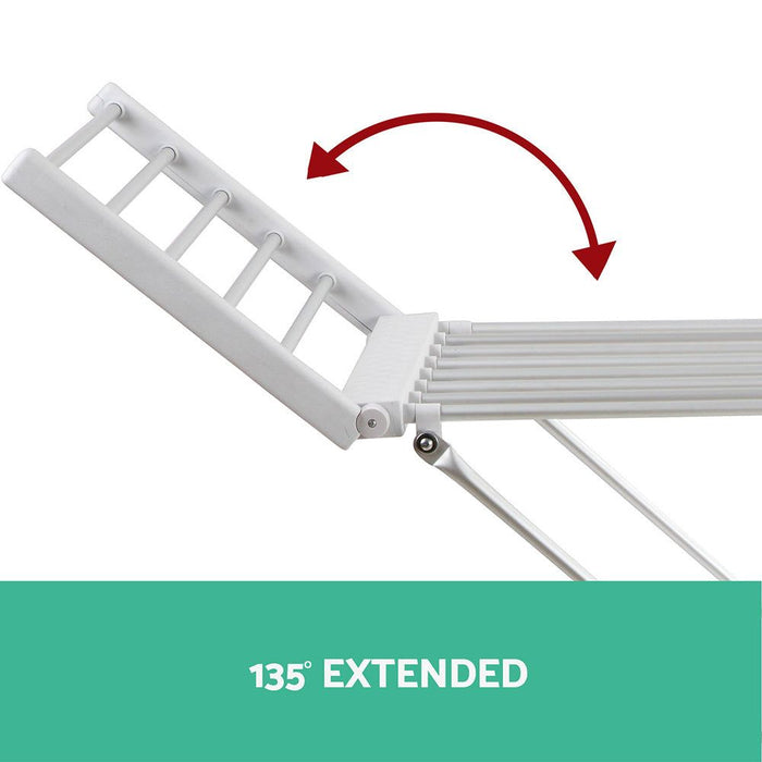 Devanti Electric Heated Towel Rail Rack 18 Bars Freestanding Clothes Dry Warmer -Home Living Store - -