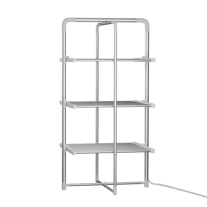 Devanti Electric Heated Towel Rail Rack 30 Bars Foldable Clothes Dry Warmer -Home Living Store - -