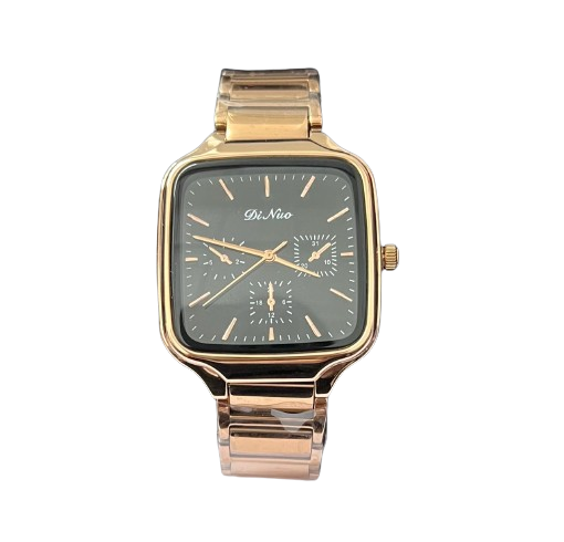 DI NUO 5853G Black Dial Water Resistant Watch