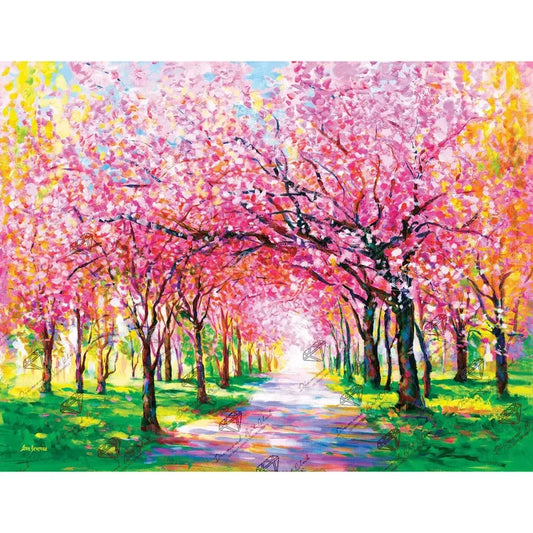 Diamond Art Club Cherry Blossom Trees Diamond Painting Kit