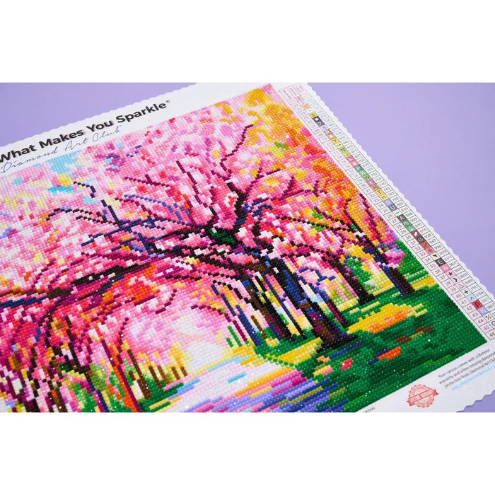 Diamond Art Club Cherry Blossom Trees Diamond Painting Kit