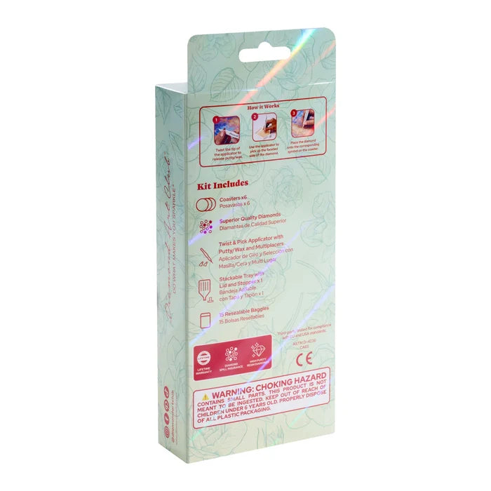 Diamond Art Club Coasters - Blooms Diamond Painting Kit