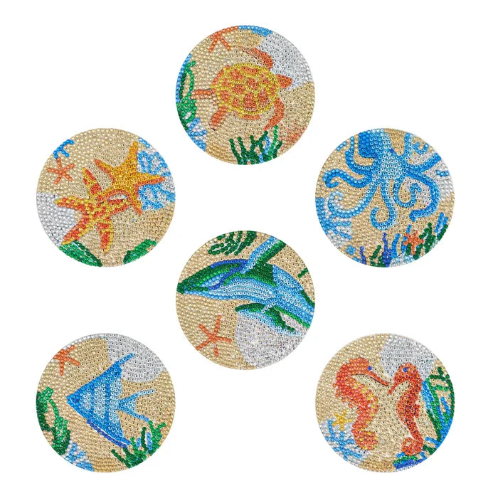 Diamond Art Club Coasters - Deep Sea Diamond Painting Kit