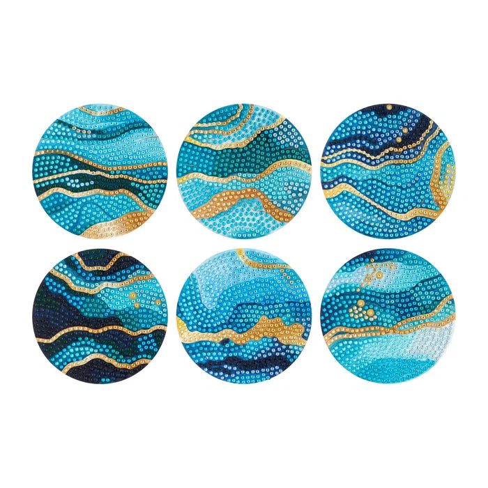 Diamond Art Club Coasters - Ethereal Ocean Diamond Painting Kit