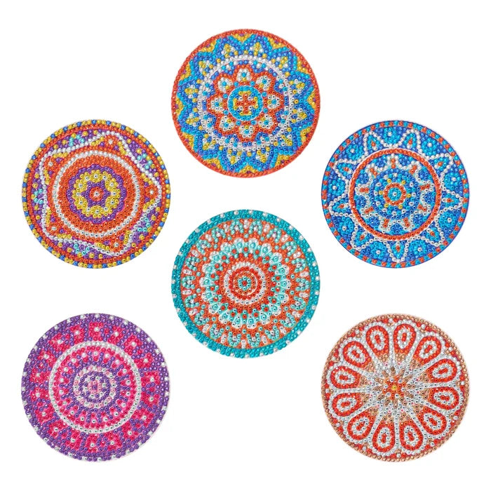 Diamond Art Club Coasters - Mandalas 1 Diamond Painting Kit