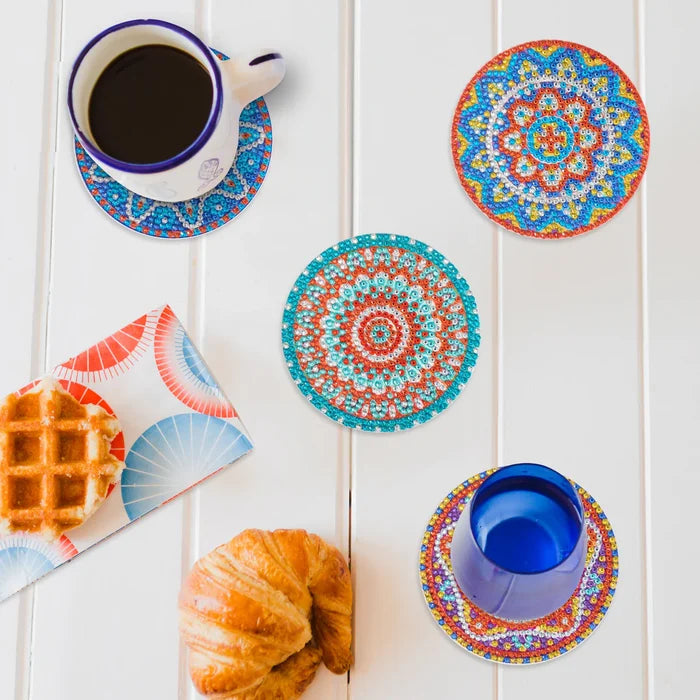 Diamond Art Club Coasters - Mandalas 1 Diamond Painting Kit
