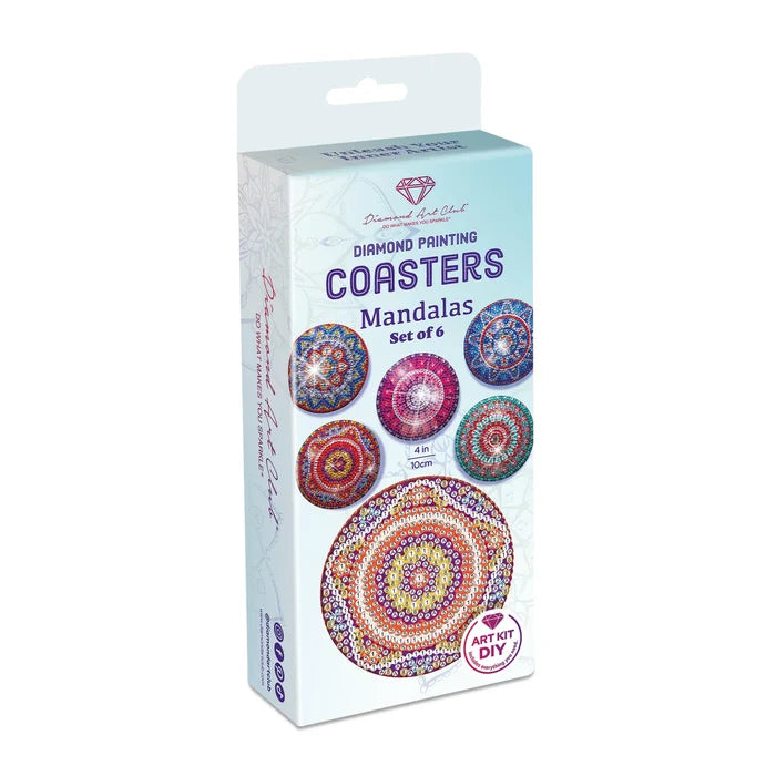 Diamond Art Club Coasters - Mandalas 1 Diamond Painting Kit
