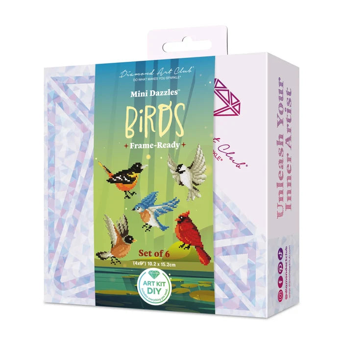 Diamond Art Club Mini Dazzles - Birds Diamond Painting Kit