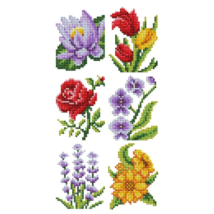 Diamond Art Club Mini Dazzles - Classic Flowers Diamond Painting Kit