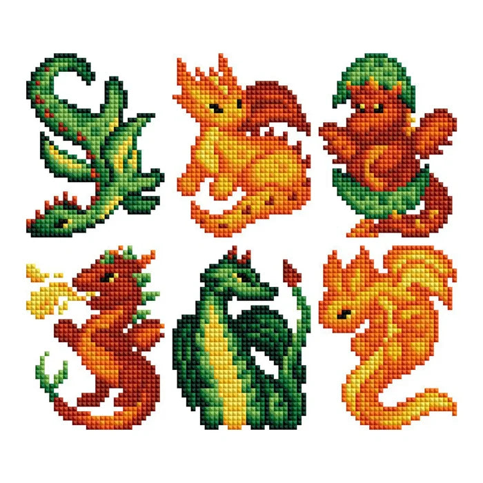 Diamond Art Club Mini Dazzles - Dragons Diamond Painting Kit