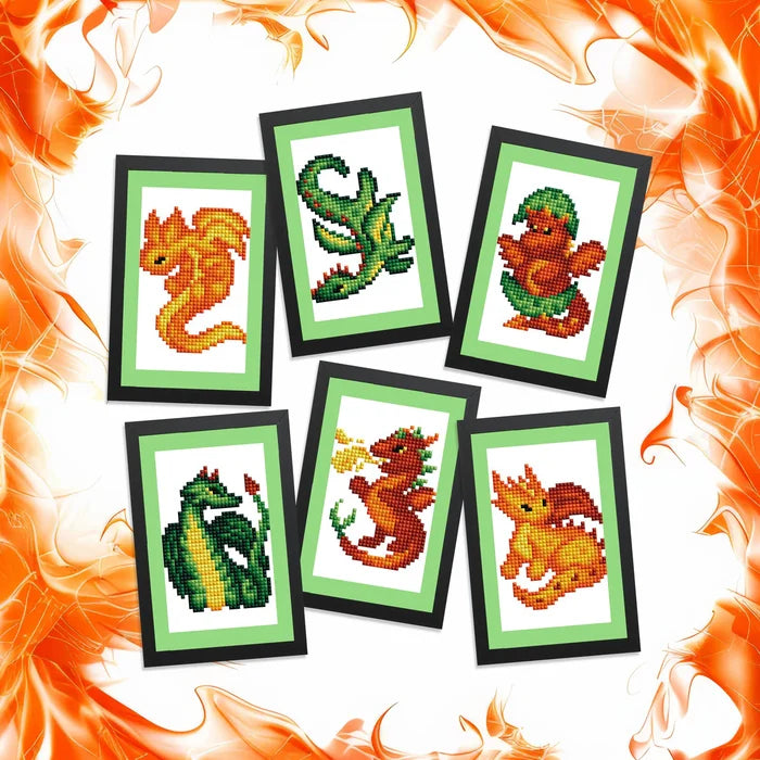 Diamond Art Club Mini Dazzles - Dragons Diamond Painting Kit