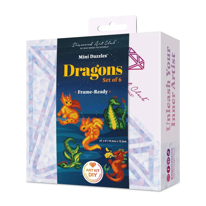 Diamond Art Club Mini Dazzles - Dragons Diamond Painting Kit