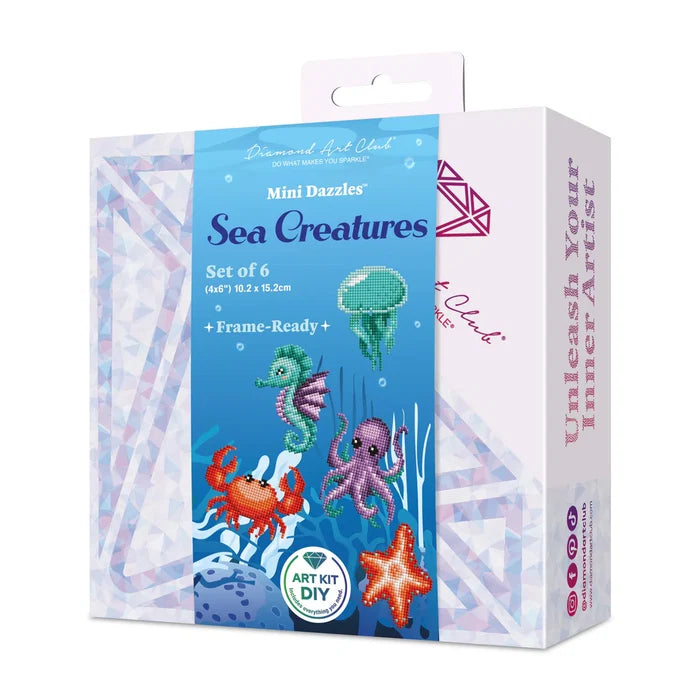 Diamond Art Club Mini Dazzles - Sea Creatures Diamond Painting Kit