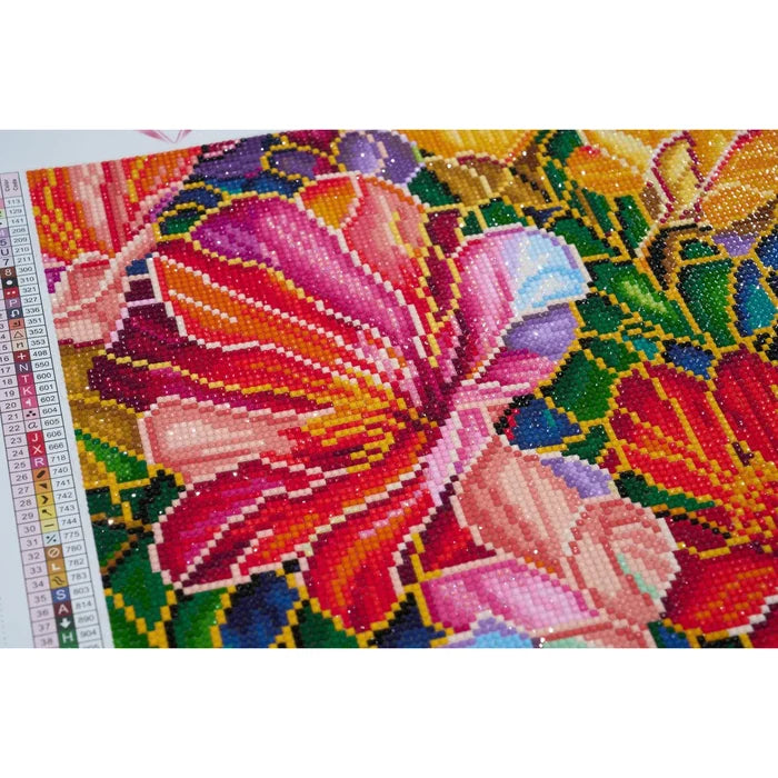 Diamond Art Club Stained Glass Flower Diamond Painting Kit